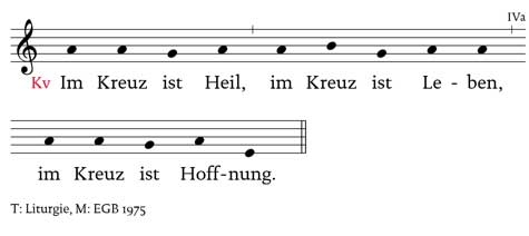 noten im kreuz ist heil