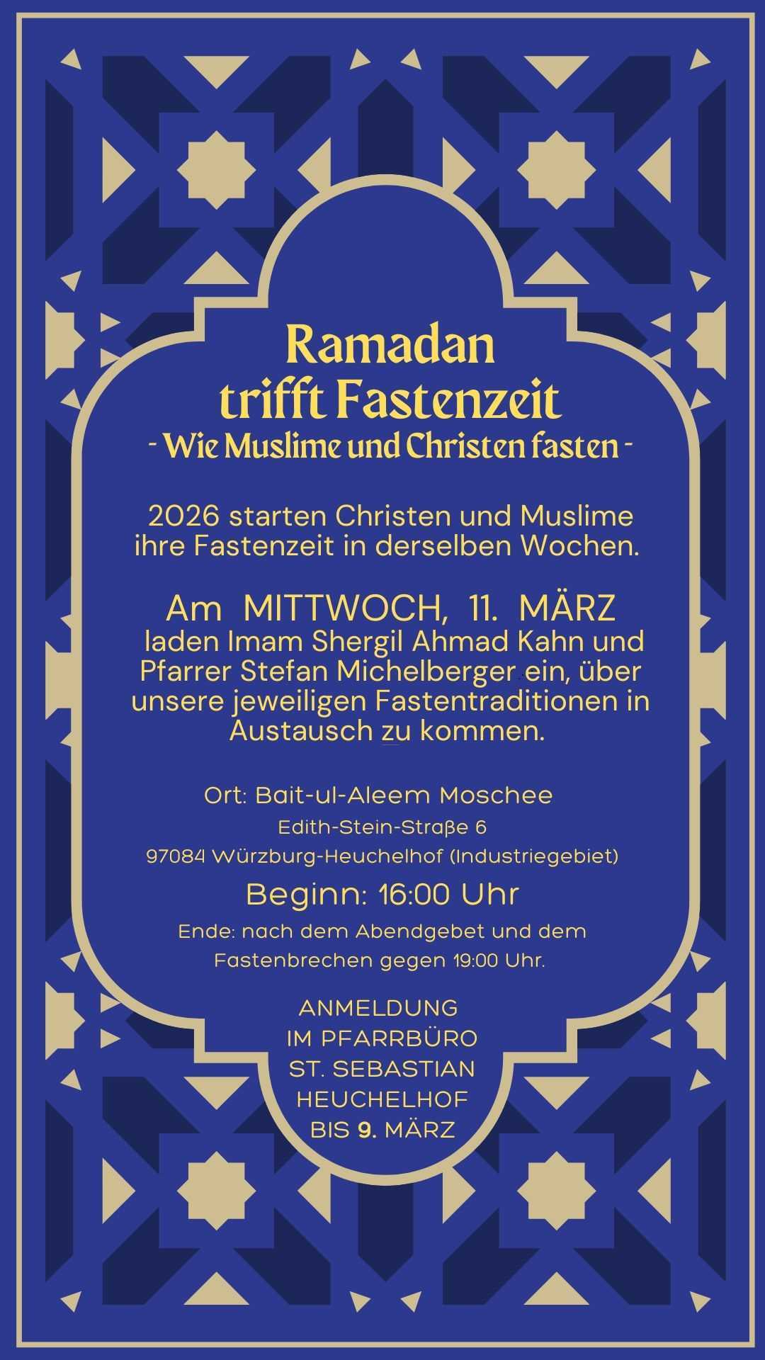 Ramadan Veranstaltungen Plakat 20260311